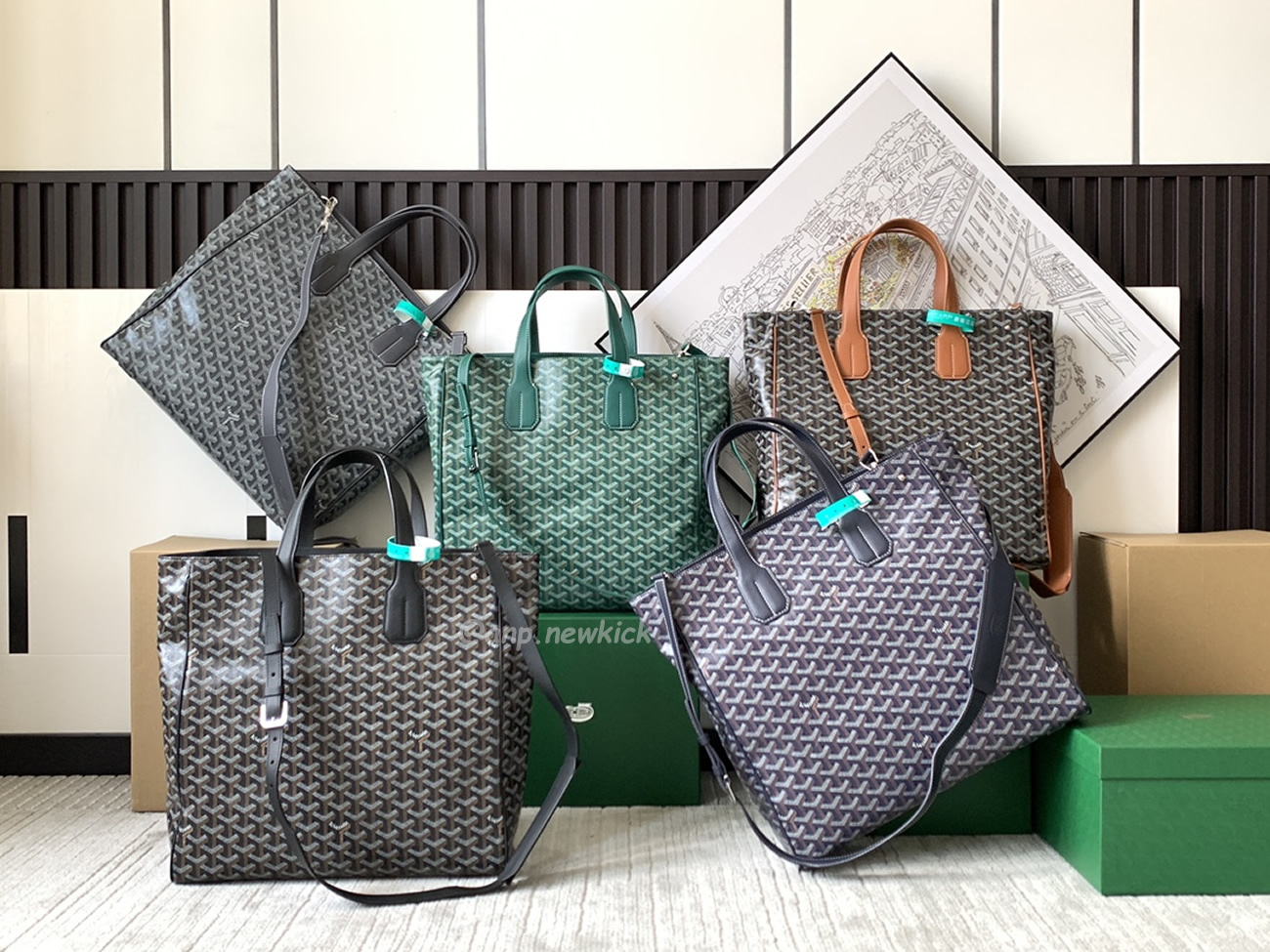 Goyard Cap Voltaire Bag 38.5 Cm X 11.5 Cm X 38 Cm (20) - newkick.vip